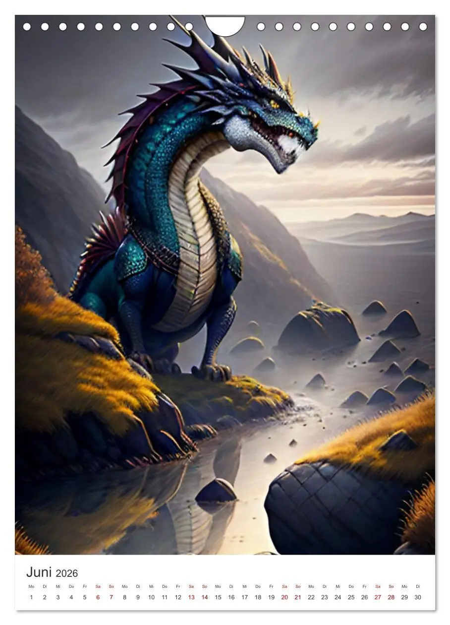 Bild: 9783516302530 | Die Magie der Drachen - Mystisches und Schauriges (Wandkalender...