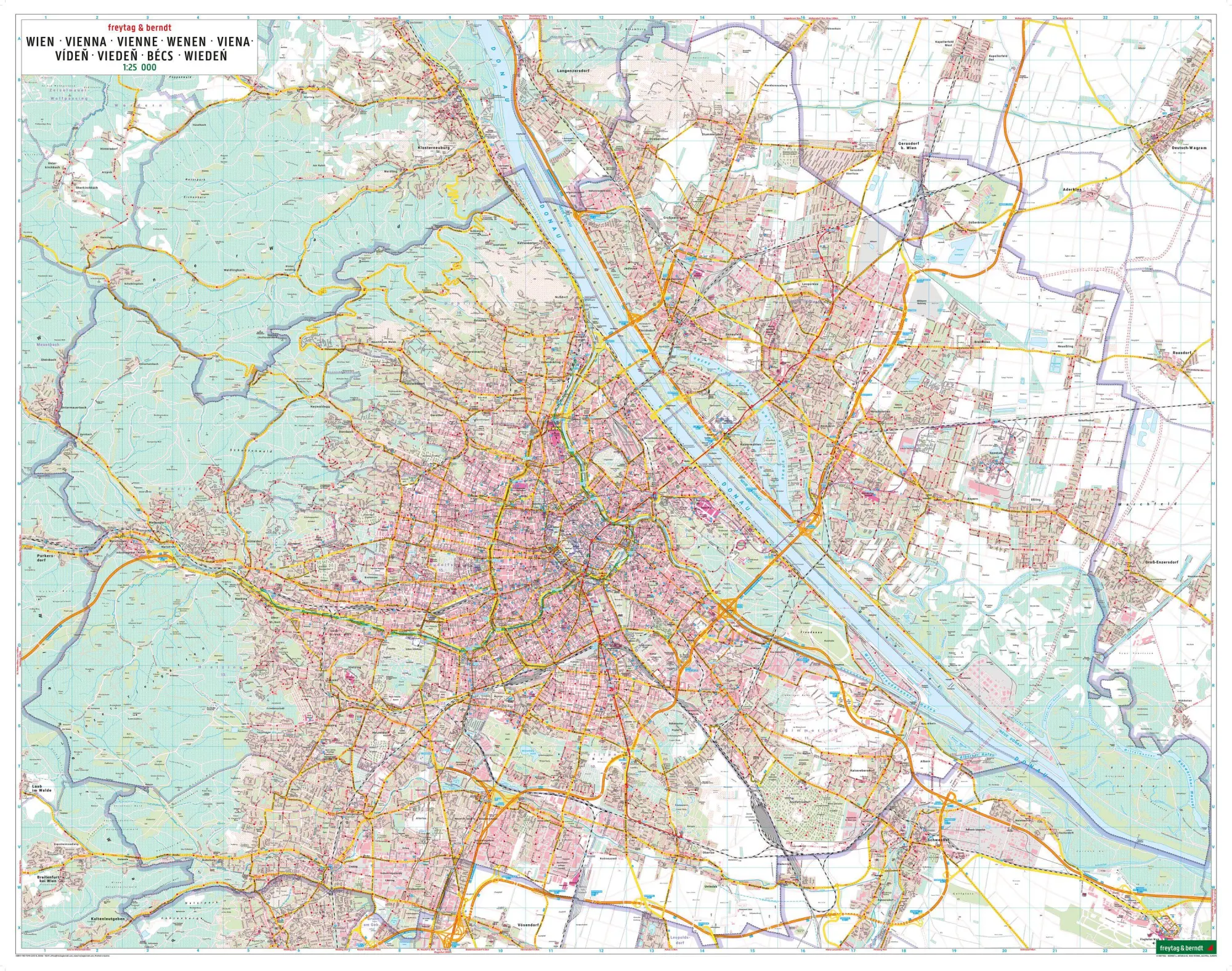 Bild: 9783707922530 | Wien, Stadtplan 1:25.000, freytag &amp; berndt | Freytag &amp; Berndt | 2024