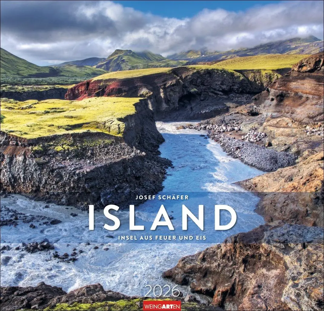 Cover: 9783839902530 | Island Kalender 2026 - Insel aus Feuer und Eis | Josef Schäfer | 14 S.