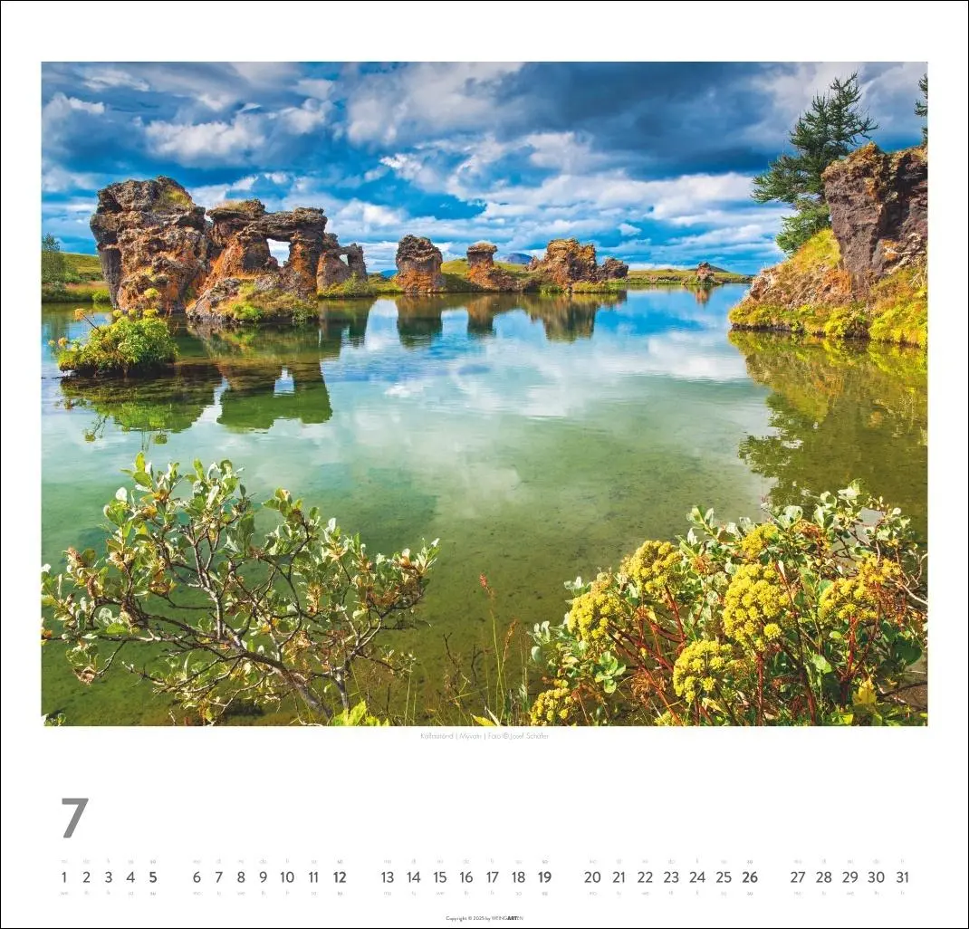 Bild: 9783839902530 | Island Kalender 2026 - Insel aus Feuer und Eis | Josef Schäfer | 14 S.