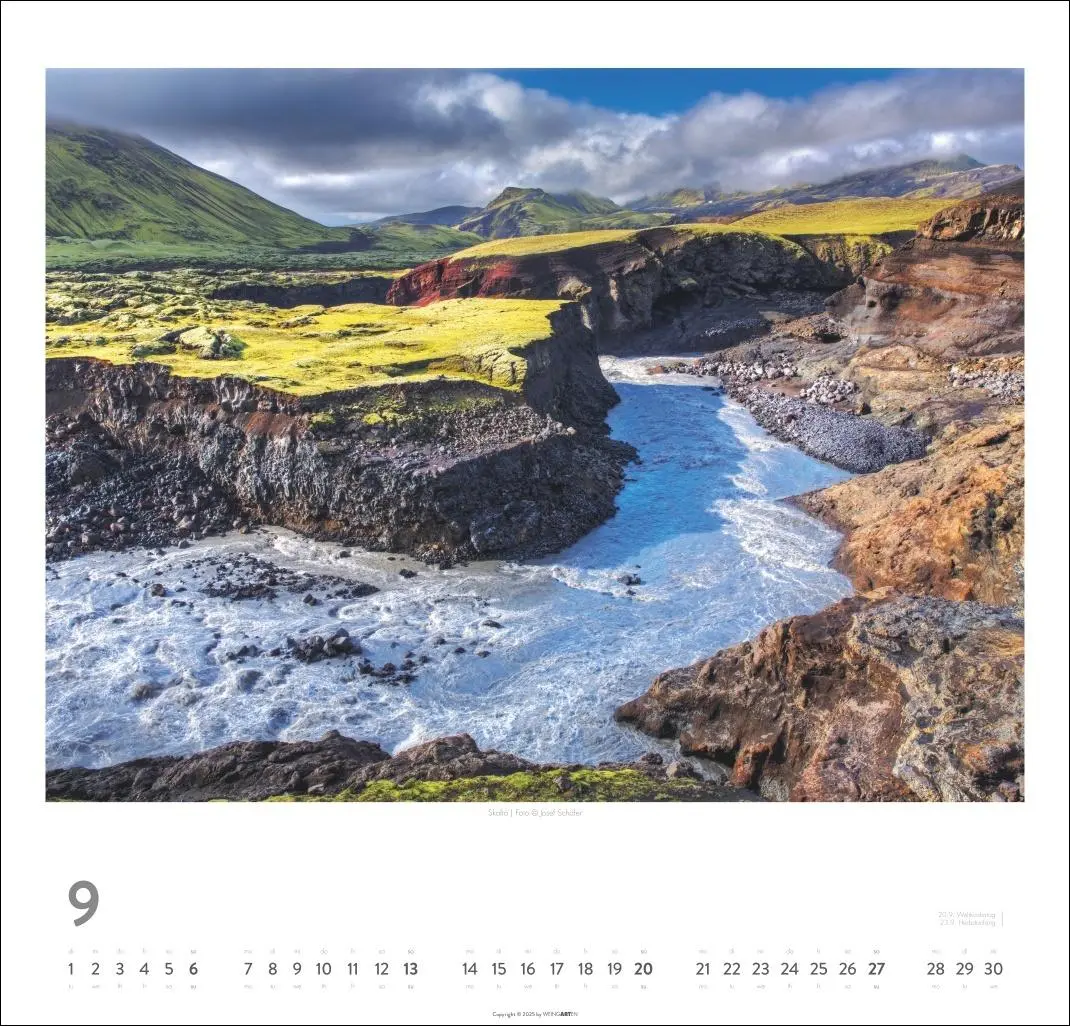 Bild: 9783839902530 | Island Kalender 2026 - Insel aus Feuer und Eis | Josef Schäfer | 14 S.