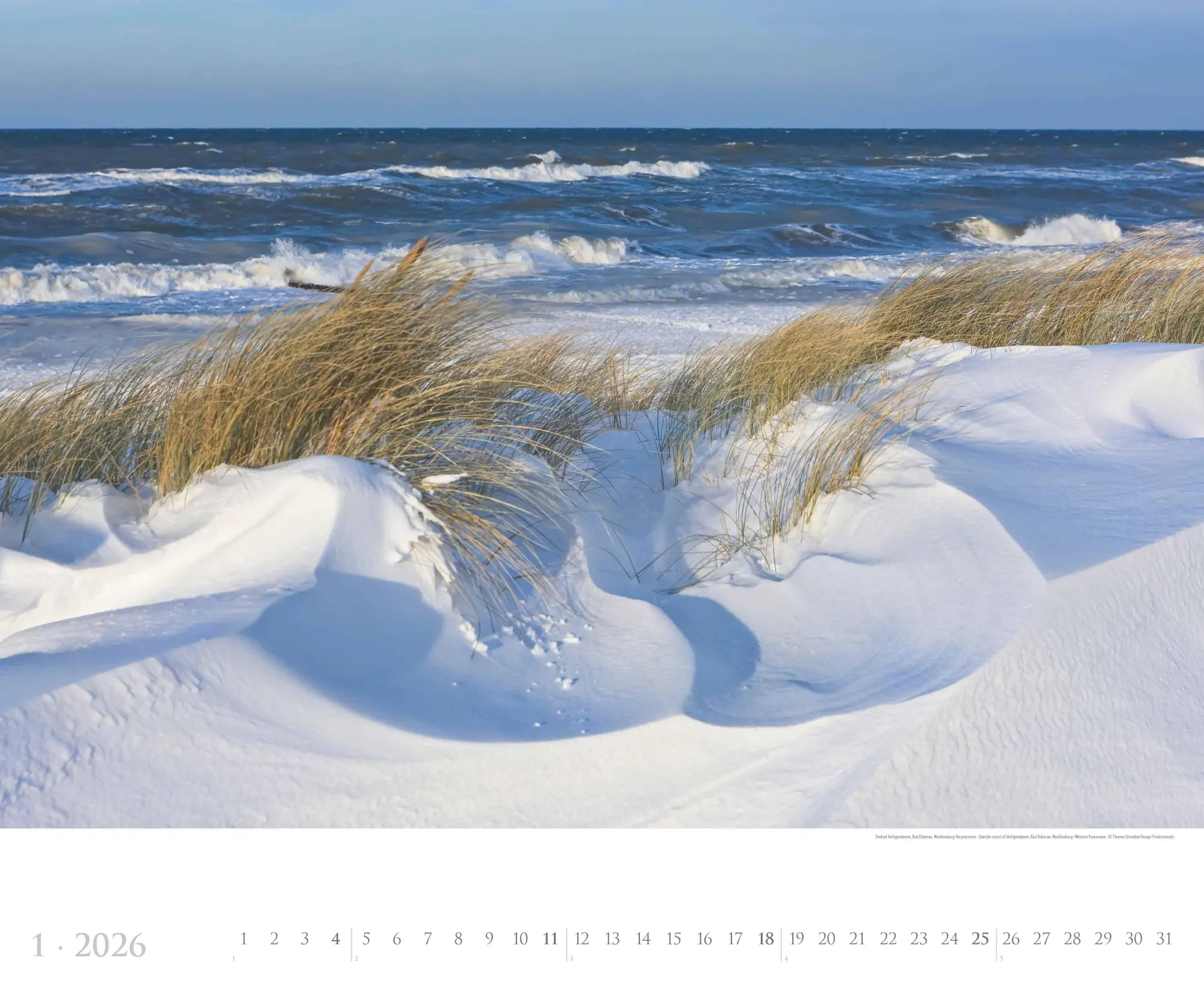 Bild: 4069095002630 | Deutsche Küsten 2026 - Bildkalender XXL 60x50 cm - hochwertiger...