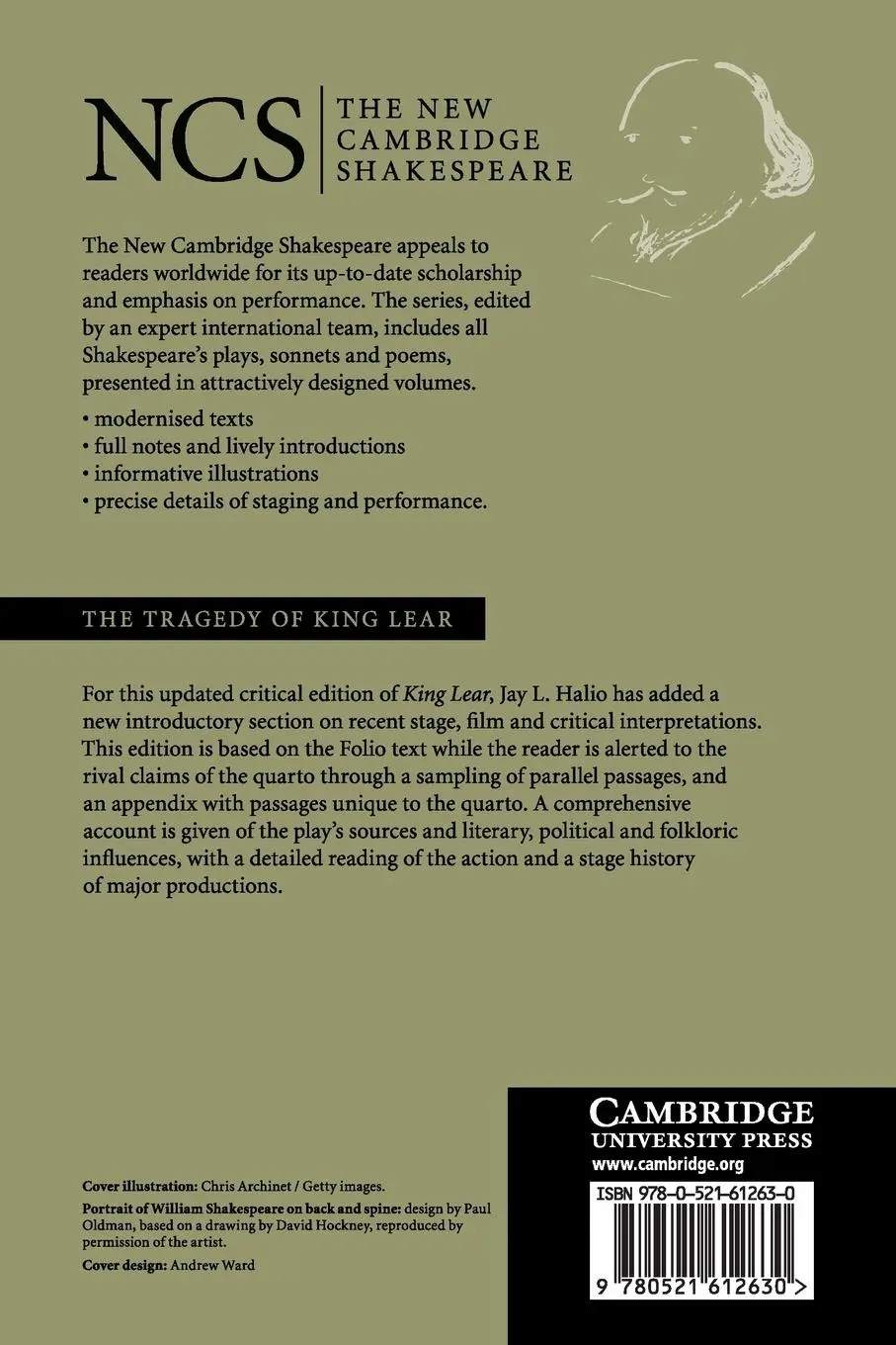 Rückseite: 9780521612630 | NCS | The Tragedy of King Lear 2ed | William Shakespeare | Taschenbuch
