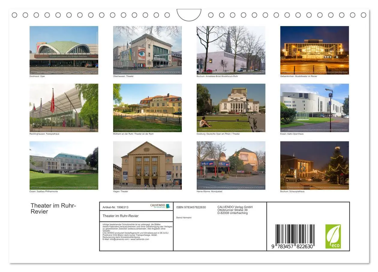 Bild: 9783457822630 | Theater im Ruhr-Revier (Wandkalender 2026 DIN A4 quer), CALVENDO...