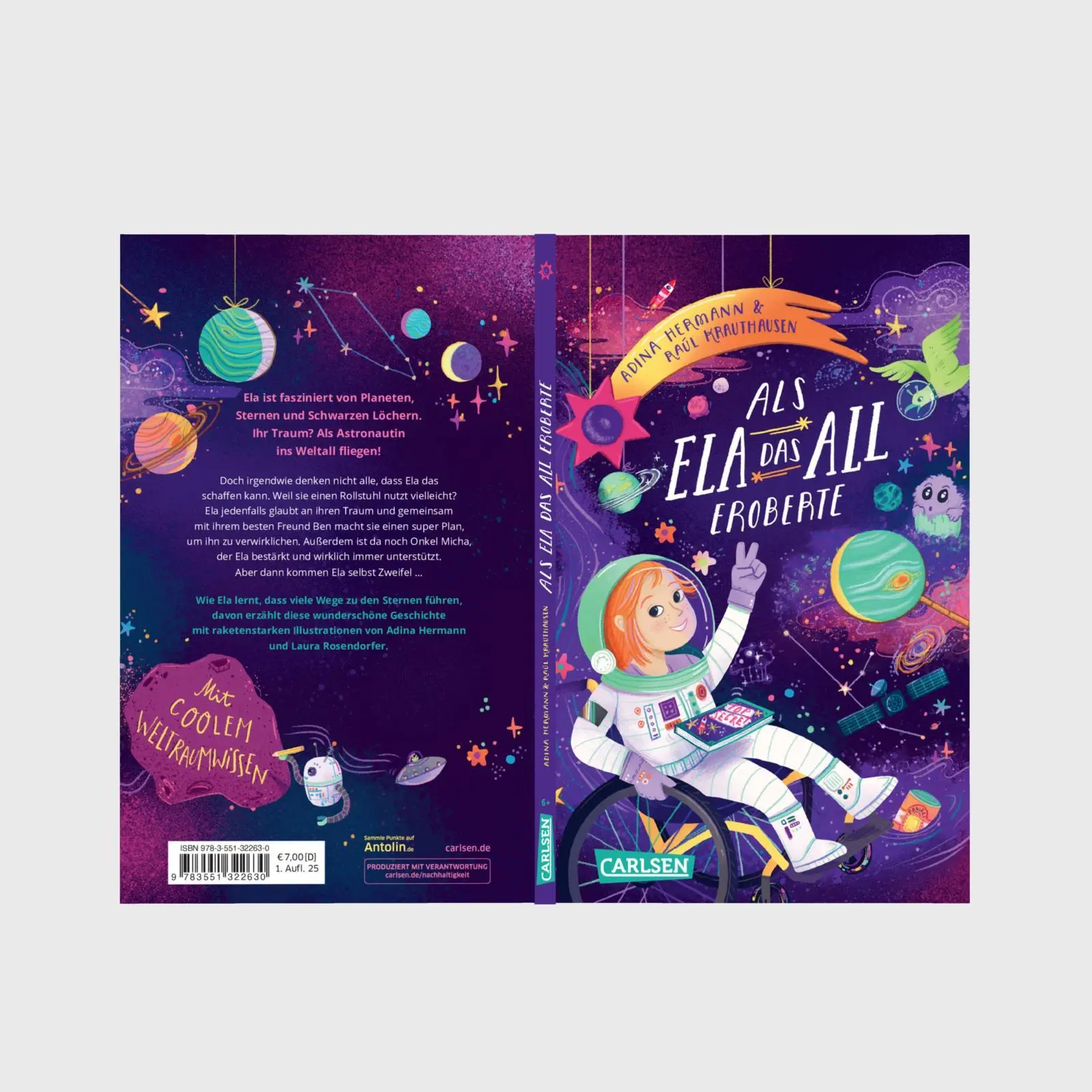 Bild: 9783551322630 | Als Ela das All eroberte | Raúl Krauthausen (u. a.) | Taschenbuch