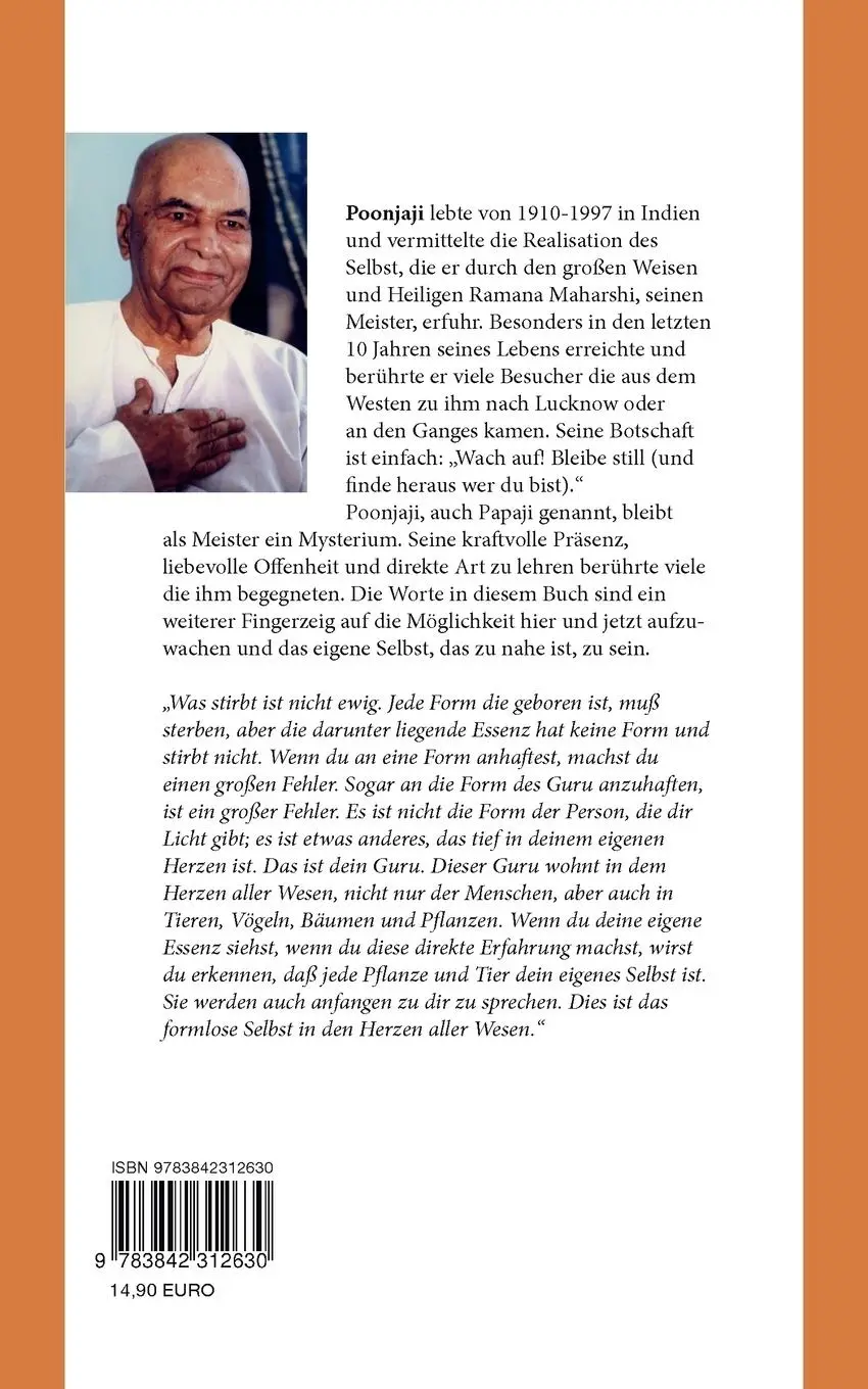 Rückseite: 9783842312630 | In Papaji's Garten | Interviews und Reflektionen | Kalandar Schießl