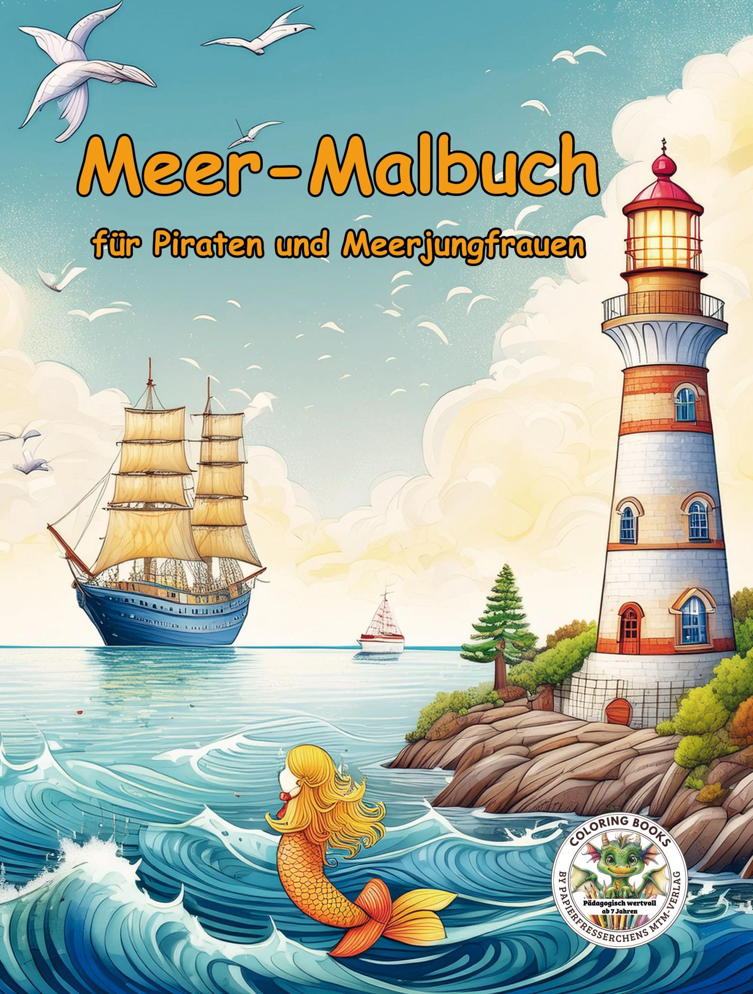 Cover: 9783990512630 | Meer-Malbuch für Piraten und Meerjungfrauen | Nanja Holland | Buch