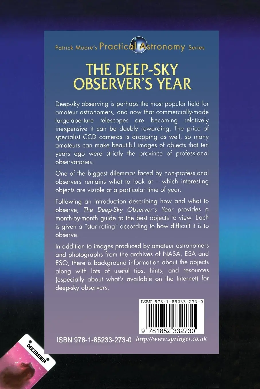 Rückseite: 9781852332730 | The Deep-Sky Observer's Year | Paul Parsons | Taschenbuch | x | 2000