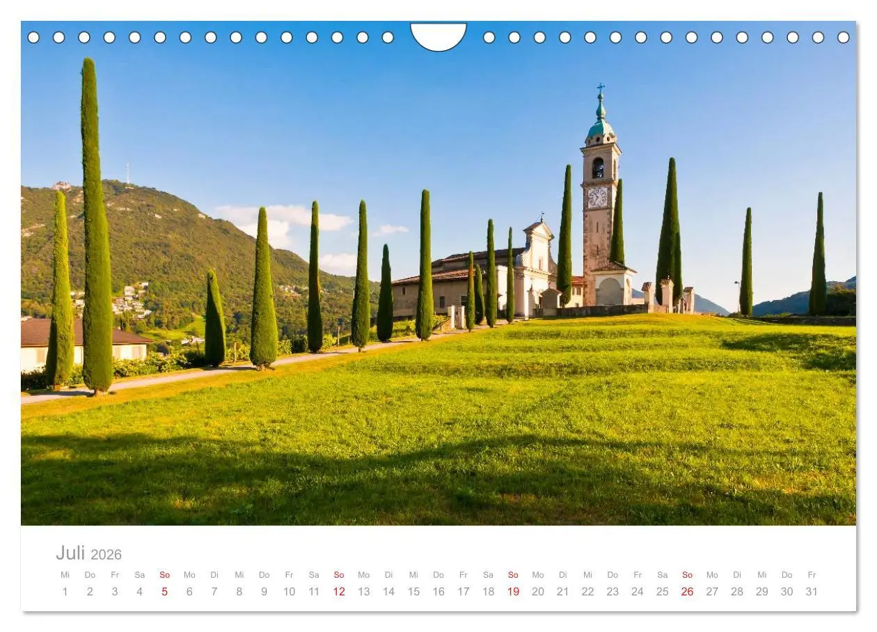 Bild: 9783516212730 | TESSIN Werner Dieterich (Wandkalender 2026 DIN A4 quer), CALVENDO...
