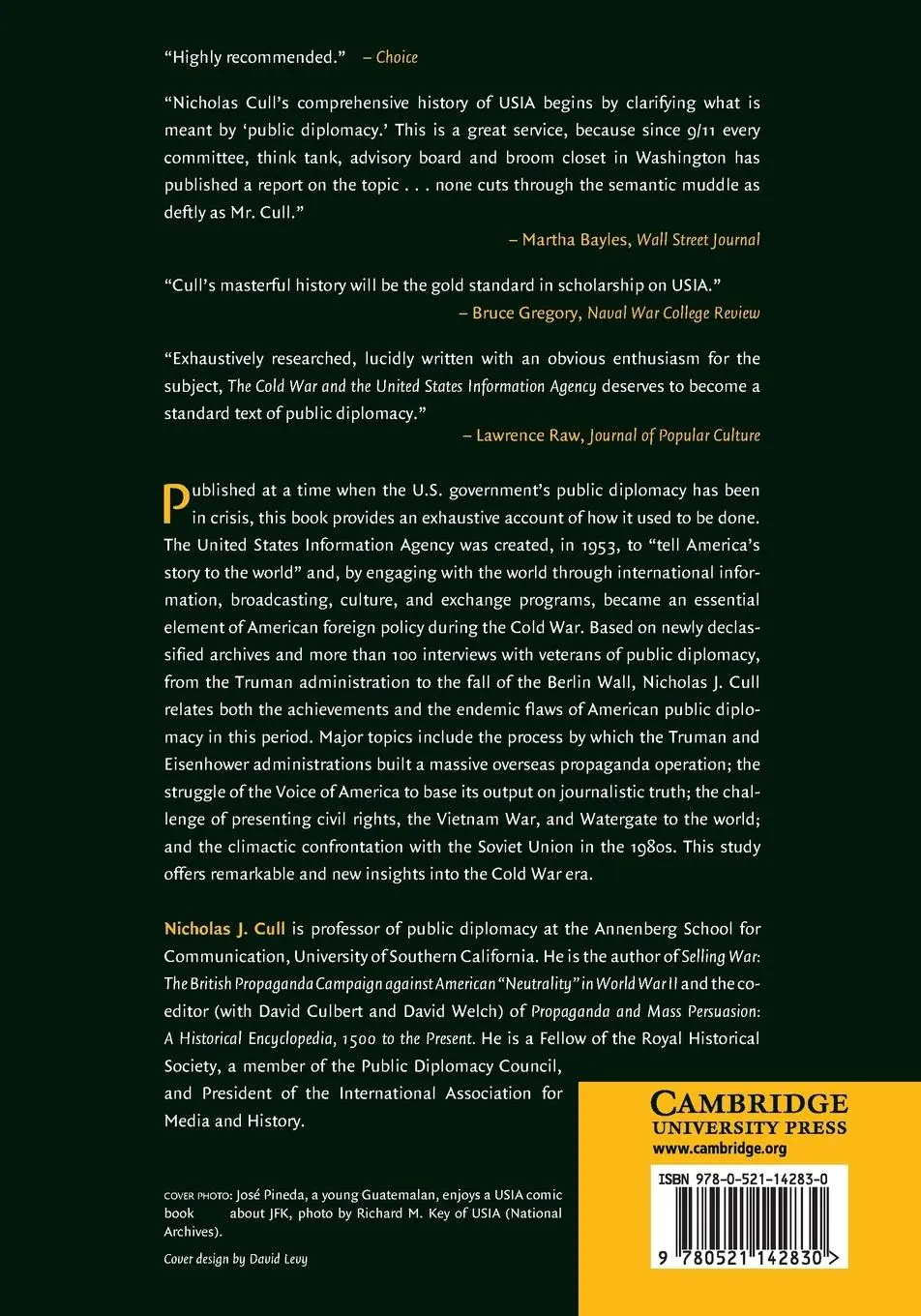 Rückseite: 9780521142830 | The Cold War and the United States Information Agency | Cull | Buch