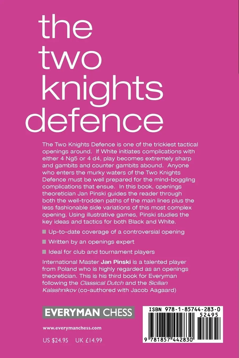 Rückseite: 9781857442830 | The Two Knights Defence | Jan Pinski | Taschenbuch | Englisch | 2000