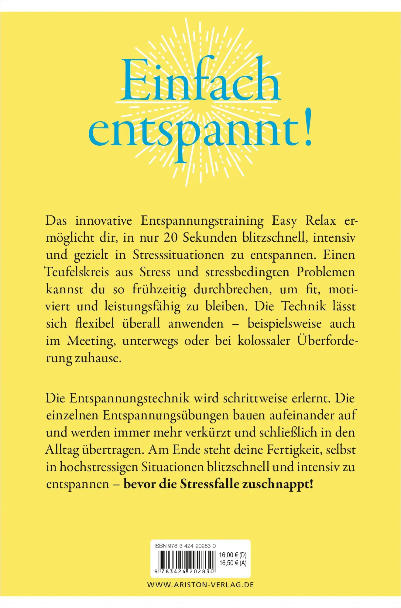 Bild: 9783424202830 | Easy Relax | Eva Asselmann | Taschenbuch | 144 S. | Deutsch | 2023