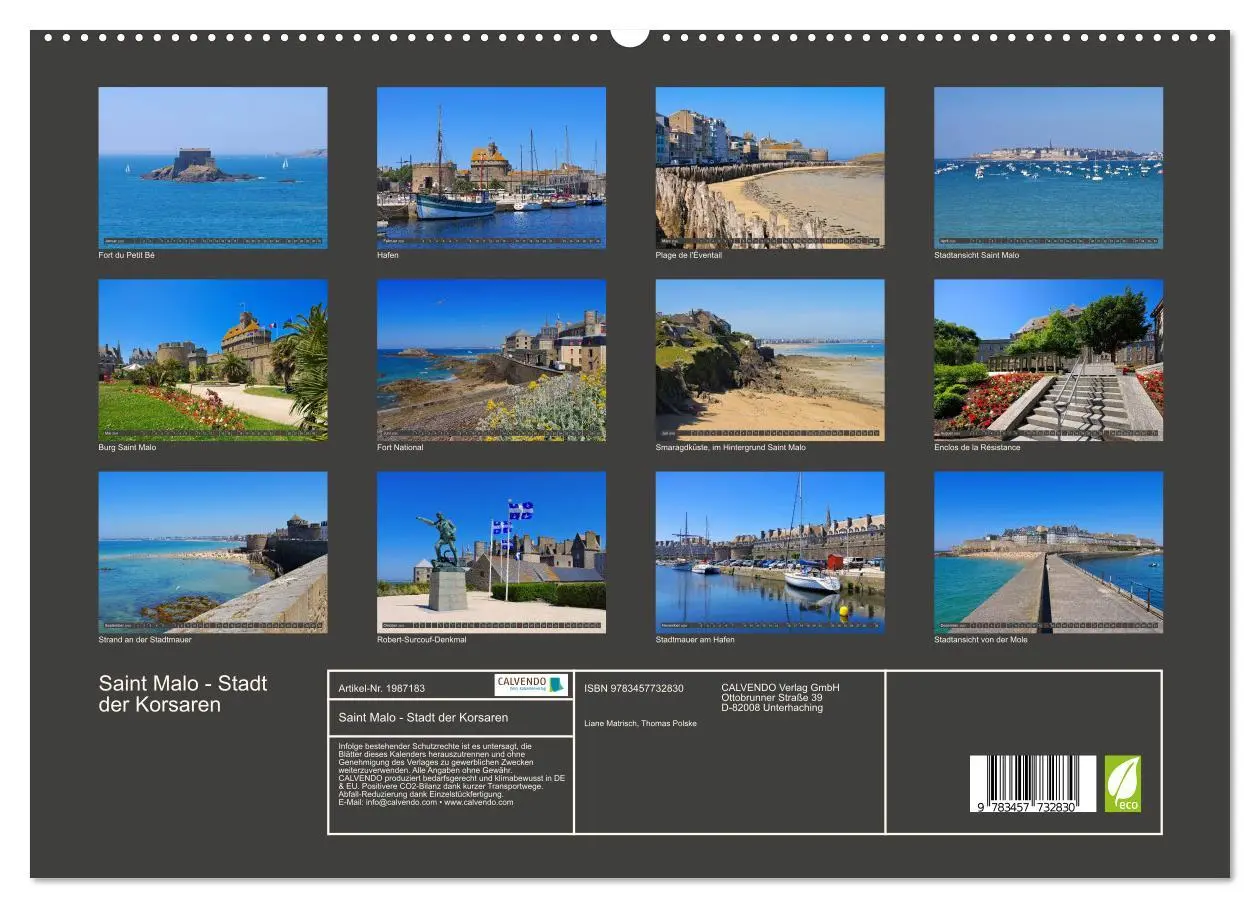 Bild: 9783457732830 | Saint Malo - Stadt der Korsaren (hochwertiger Premium Wandkalender...