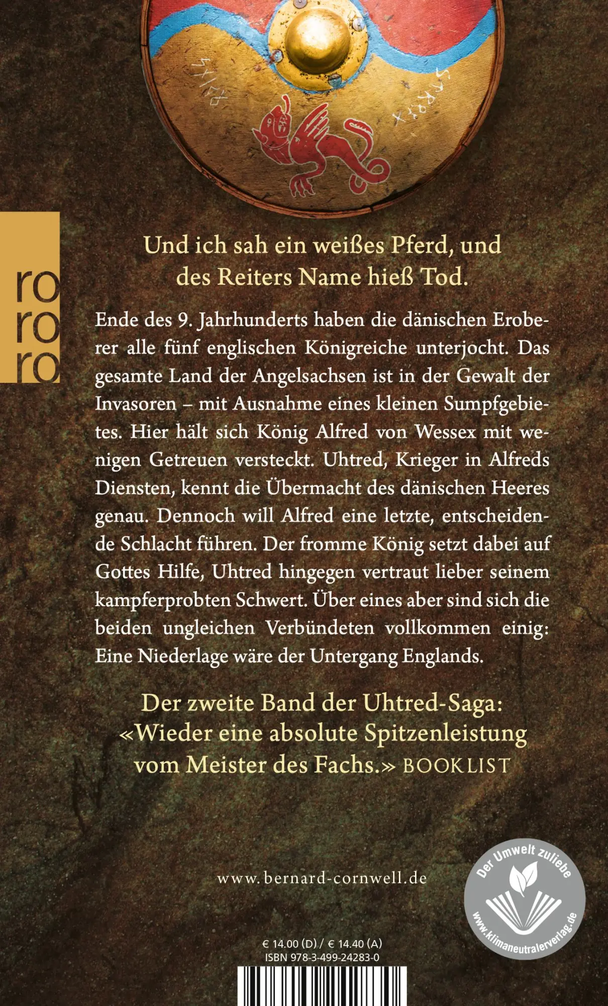 Rückseite: 9783499242830 | Der weiße Reiter. Uhtred 02 | Bernard Cornwell | Taschenbuch | 509 S.