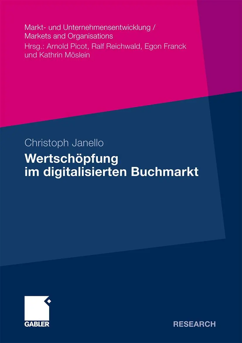 Cover: 9783834922830 | Wertschöpfung im digitalisierten Buchmarkt | Christoph Janello | Buch