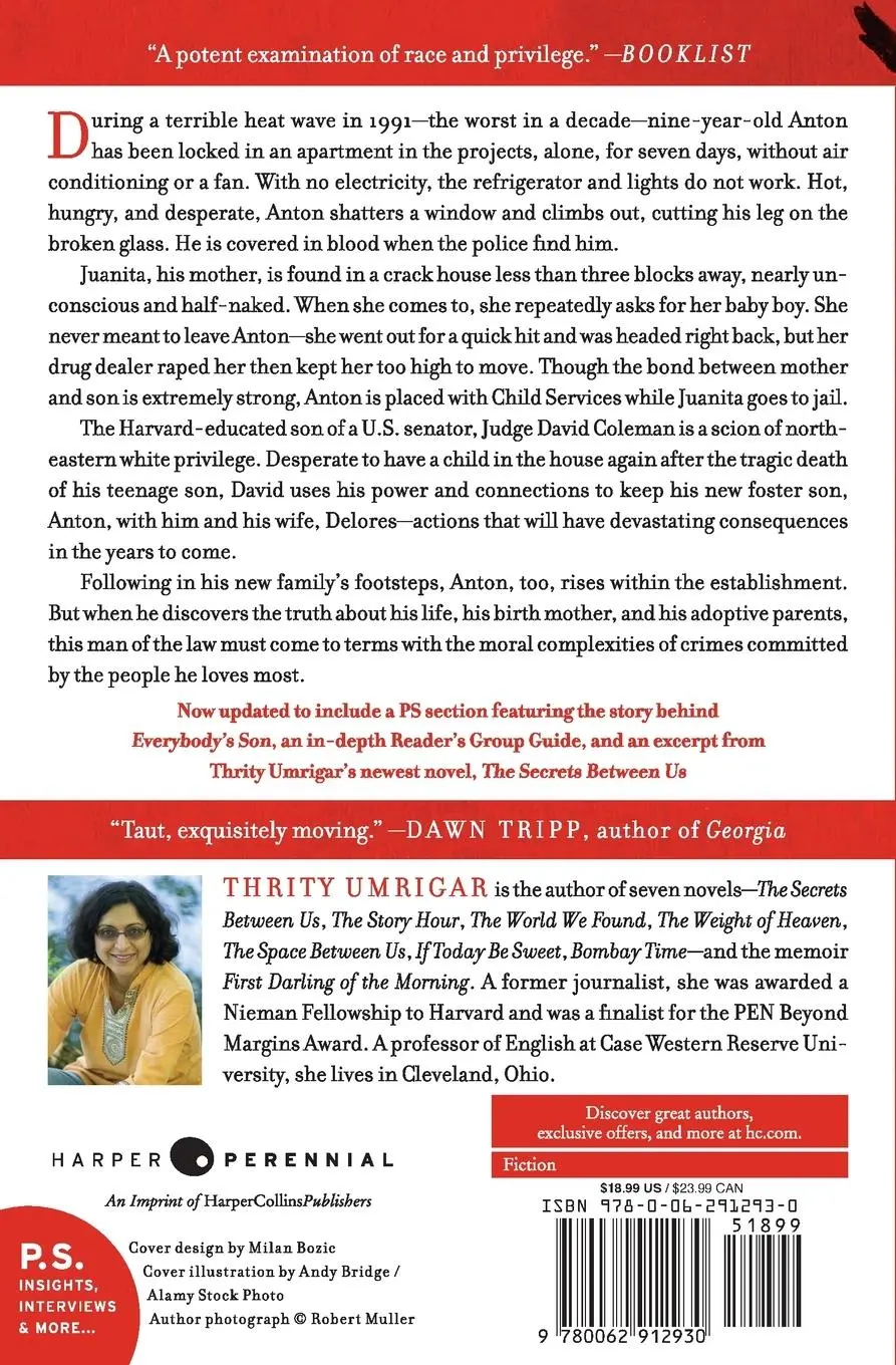 Rückseite: 9780062912930 | Everybody's Son | Thrity Umrigar | Taschenbuch | Englisch | 2020