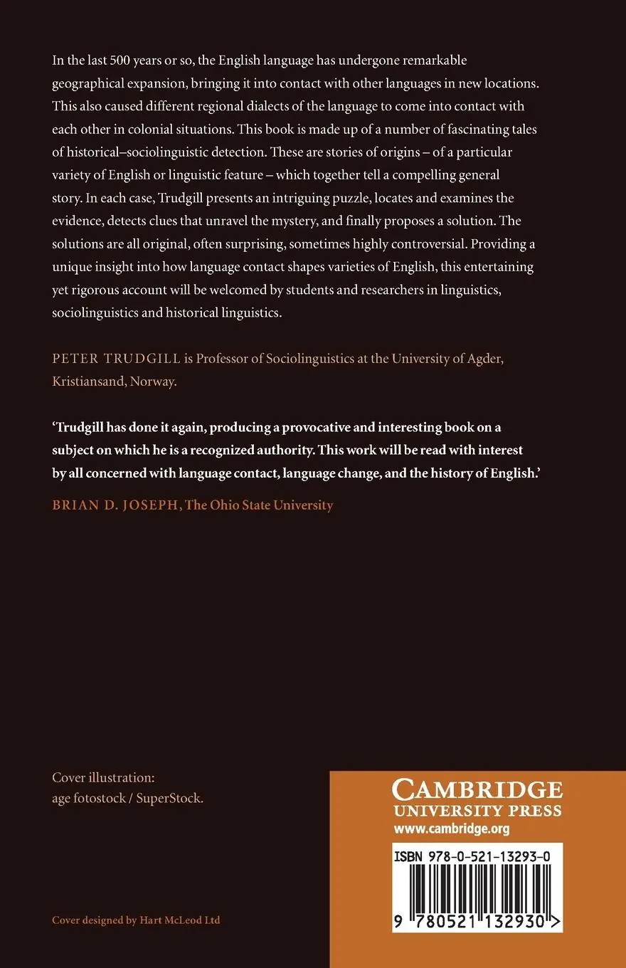 Rückseite: 9780521132930 | Investigations in Sociohistorical Linguistics | Peter Trudgill | Buch