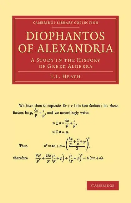 Cover: 9781108062930 | Diophantos of Alexandria | A Study in the History of Greek Algebra