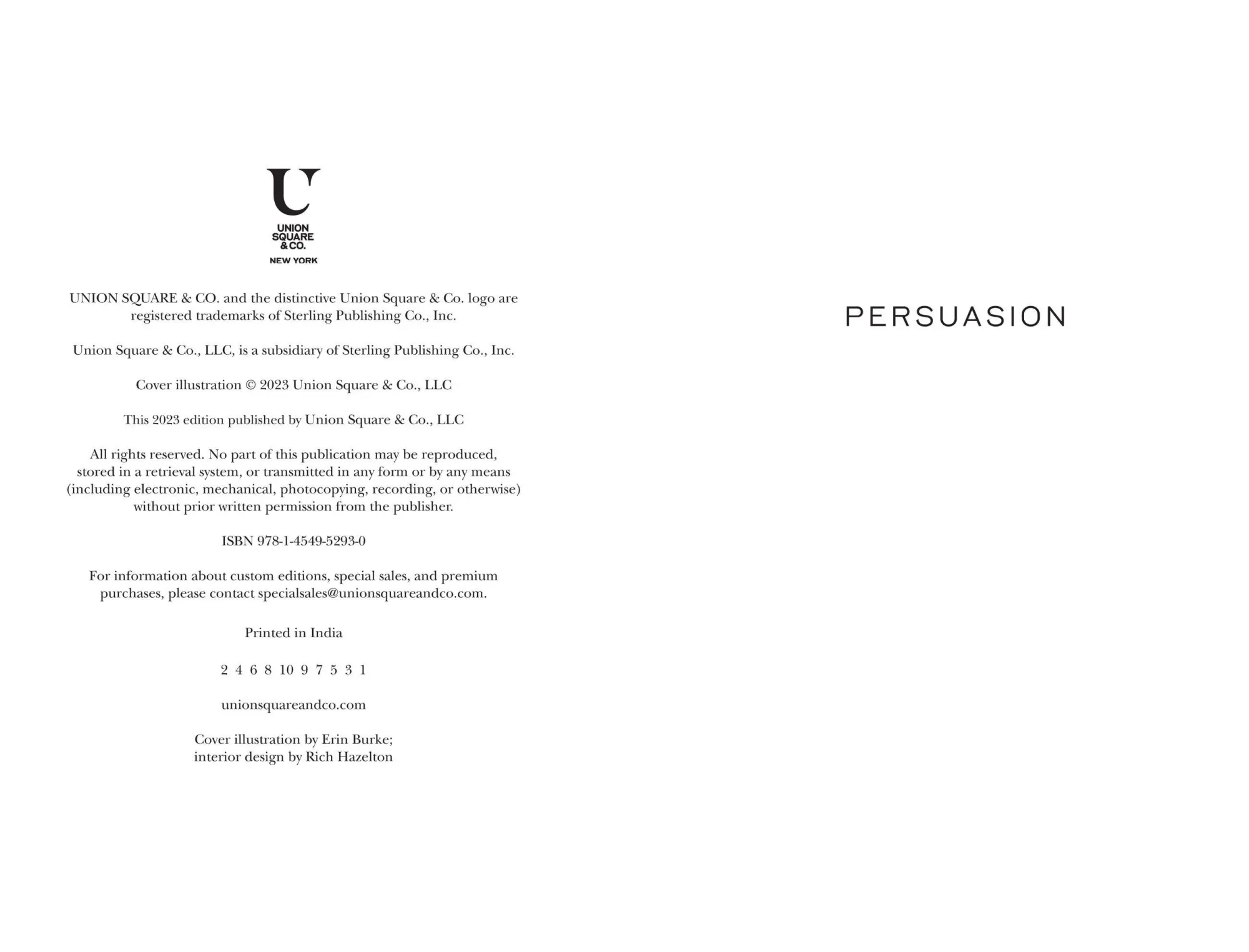 Bild: 9781454952930 | Persuasion (Special Edition) | Jane Austen | Buch | Englisch | 2024