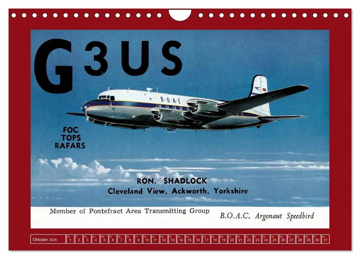 Bild: 9783457272930 | Historische Flugzeuge auf QSL-Karten (Wandkalender 2026 DIN A4...