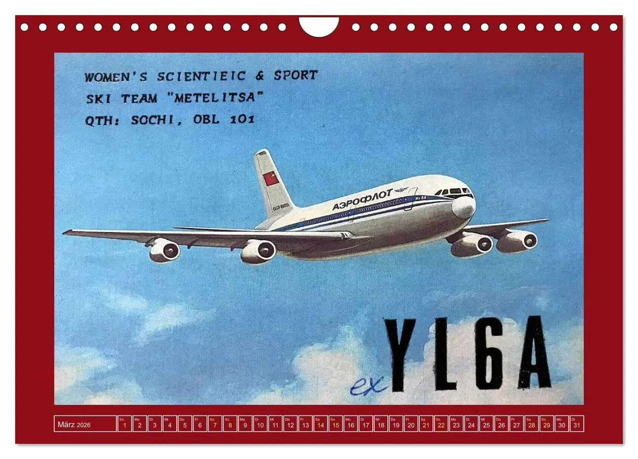 Bild: 9783457272930 | Historische Flugzeuge auf QSL-Karten (Wandkalender 2026 DIN A4...