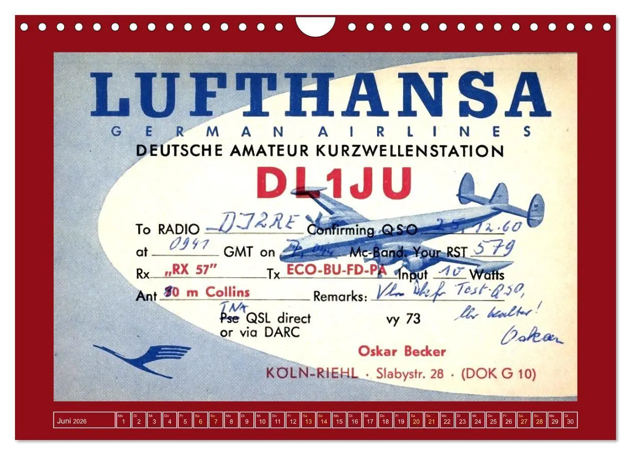 Bild: 9783457272930 | Historische Flugzeuge auf QSL-Karten (Wandkalender 2026 DIN A4...