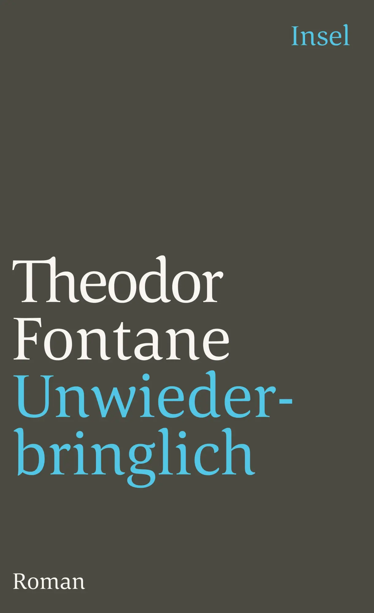 Cover: 9783458332930 | Unwiederbringlich | Theodor Fontane | Taschenbuch | 285 S. | Deutsch