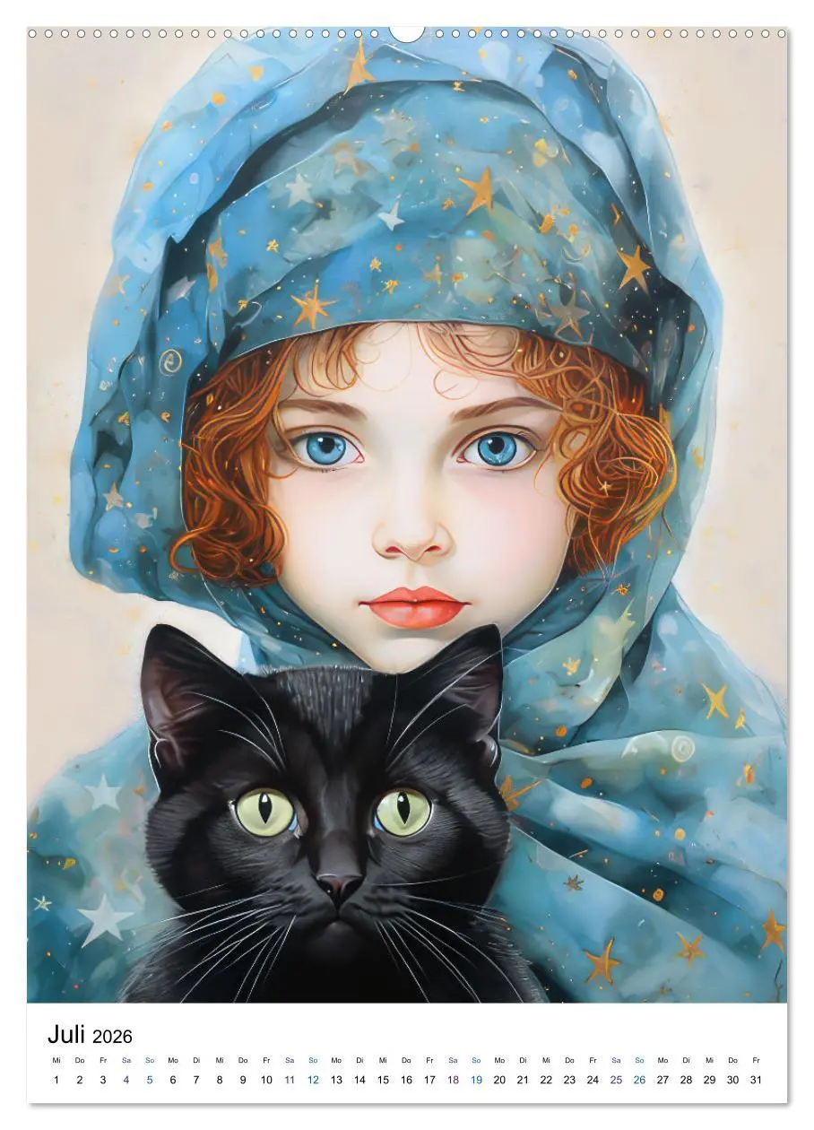 Bild: 9783516292930 | Katzenliebe Kunstbilder (Wandkalender 2026 DIN A2 hoch), CALVENDO...