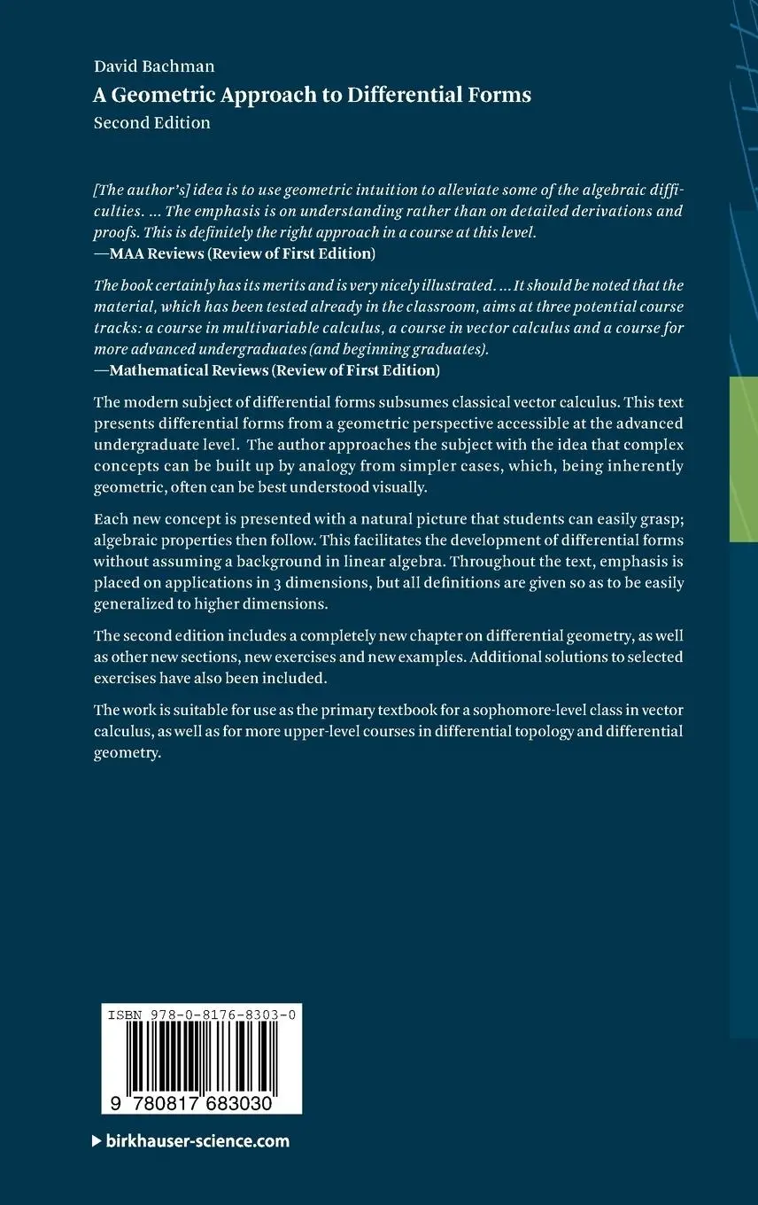 Rückseite: 9780817683030 | A Geometric Approach to Differential Forms | David Bachman | Buch