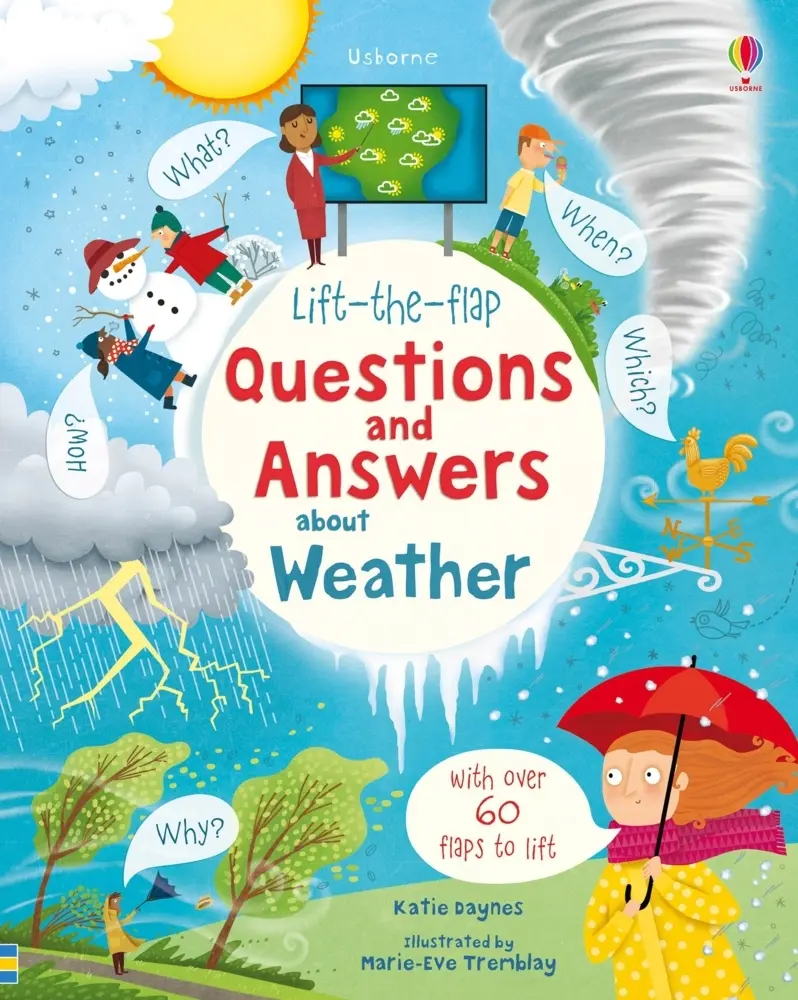 Cover: 9781474953030 | Lift-the-flap Questions and Answers about Weather | Katie Daynes