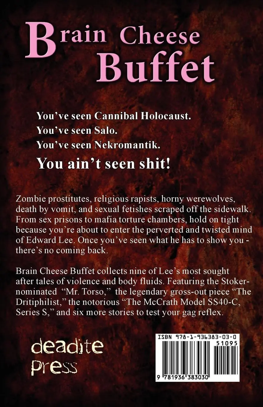 Rückseite: 9781936383030 | Brain Cheese Buffet | Edward Lee | Taschenbuch | Englisch | 2010