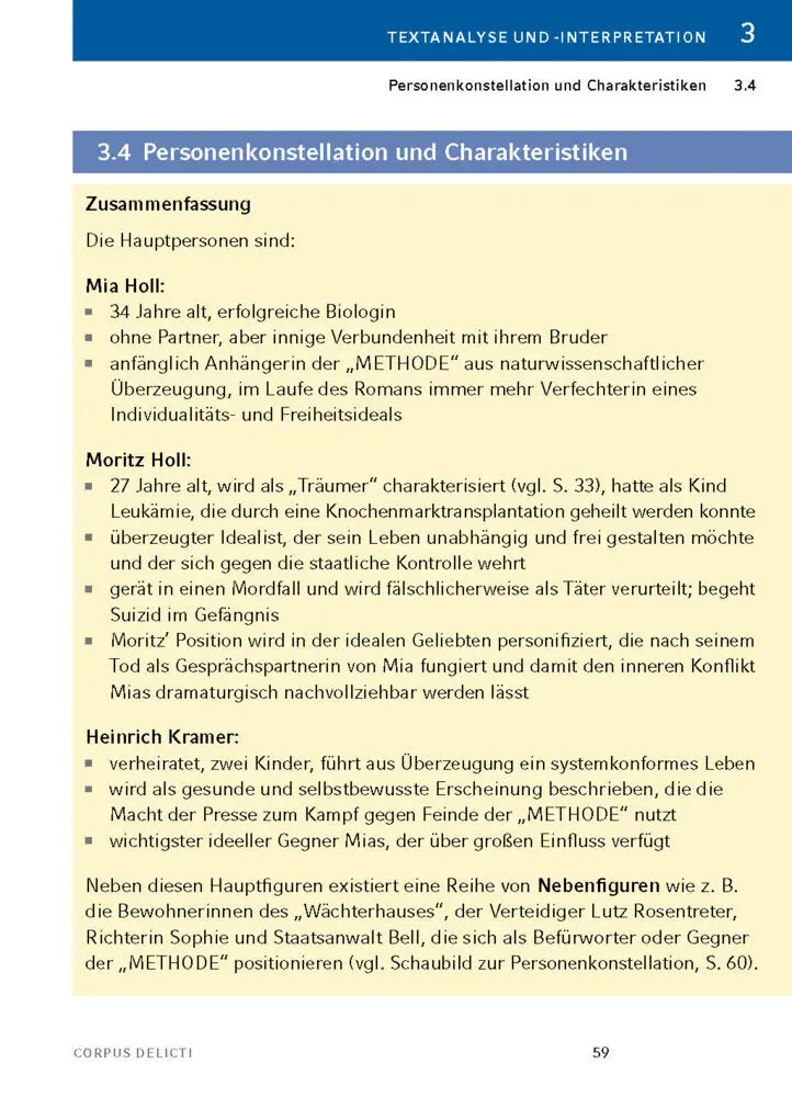 Bild: 9783129303030 | Corpus Delicti von Juli Zeh - Textanalyse und Interpretation | Zeh