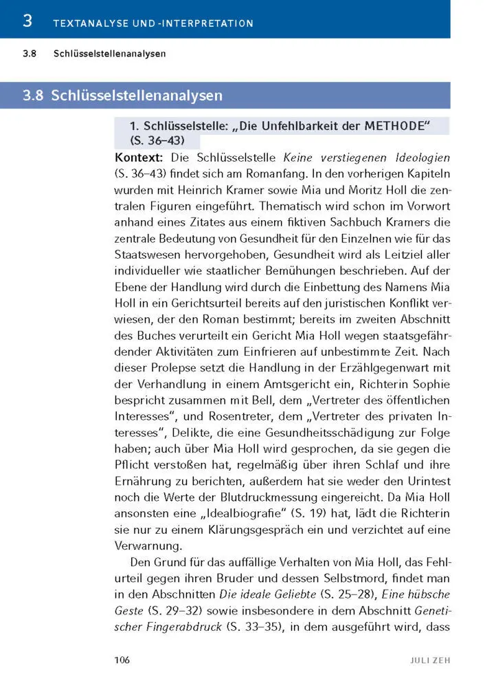 Bild: 9783129303030 | Corpus Delicti von Juli Zeh - Textanalyse und Interpretation | Zeh