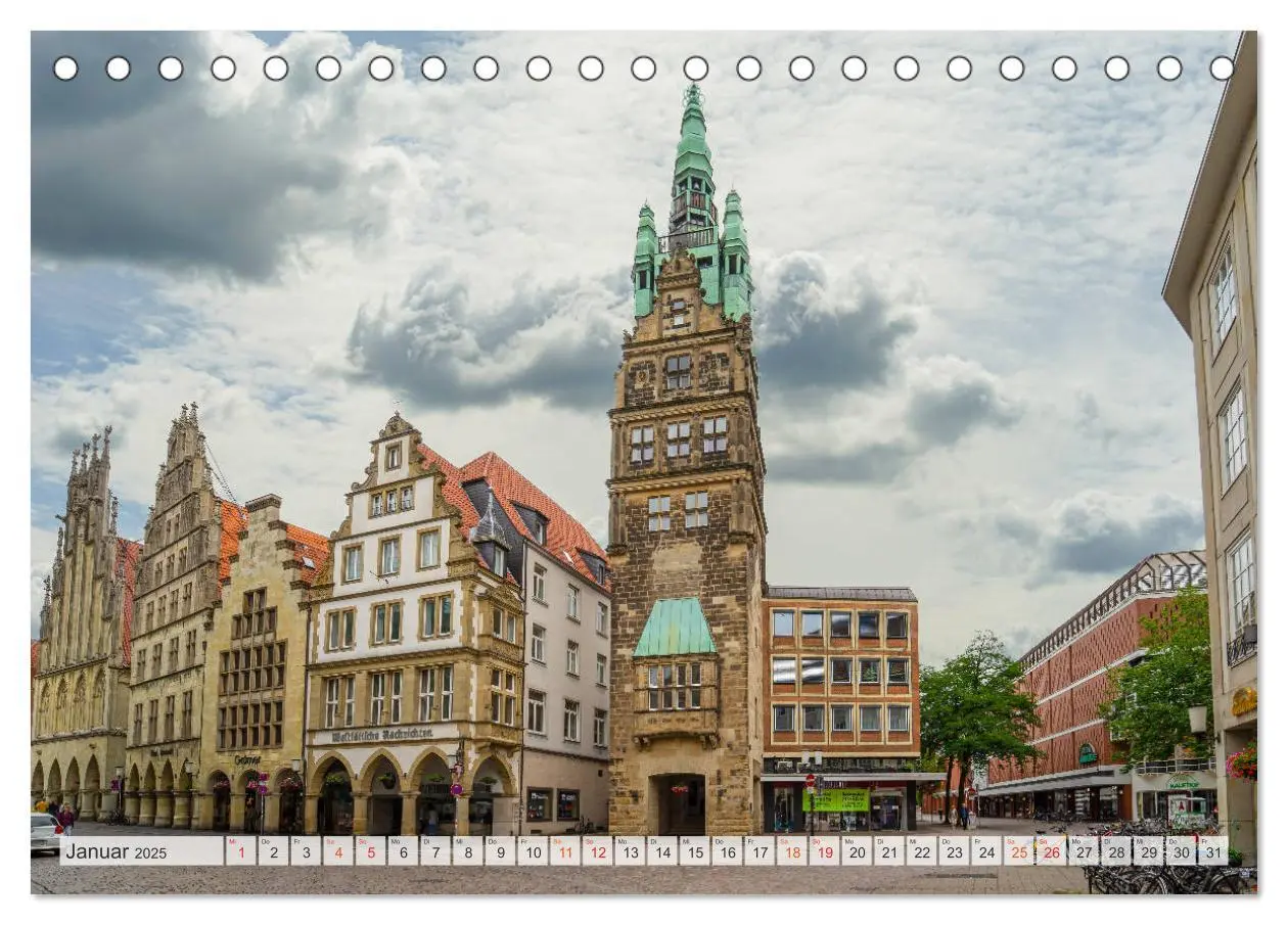 Bild: 9783435213030 | Münster Impressionen (Tischkalender 2025 DIN A5 quer), CALVENDO...