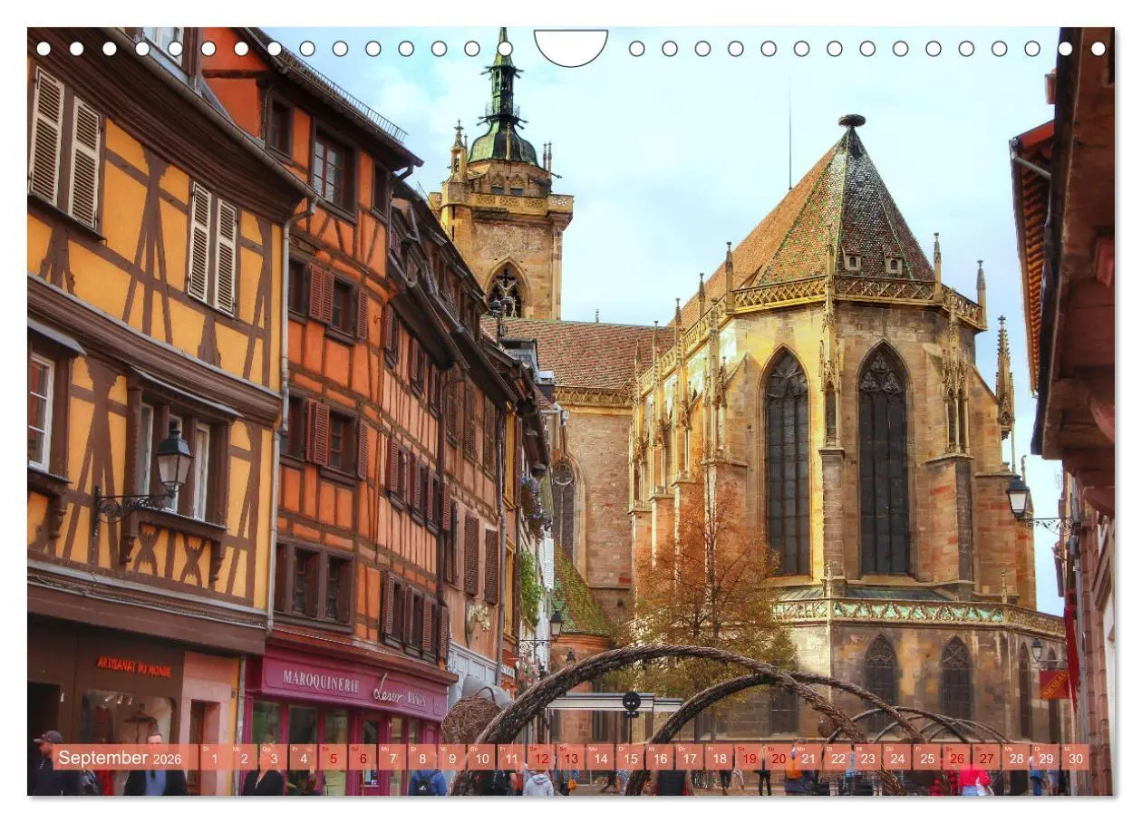 Bild: 9783457543030 | Das Elsass (Wandkalender 2026 DIN A4 quer), CALVENDO Monatskalender