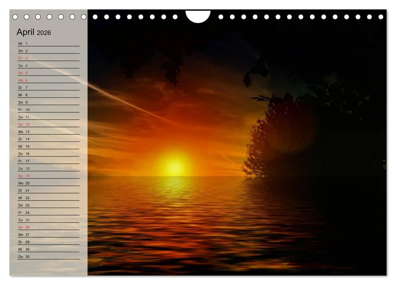 Bild: 9783516013030 | Traumstrände (Wandkalender 2026 DIN A4 quer), CALVENDO Monatskalender