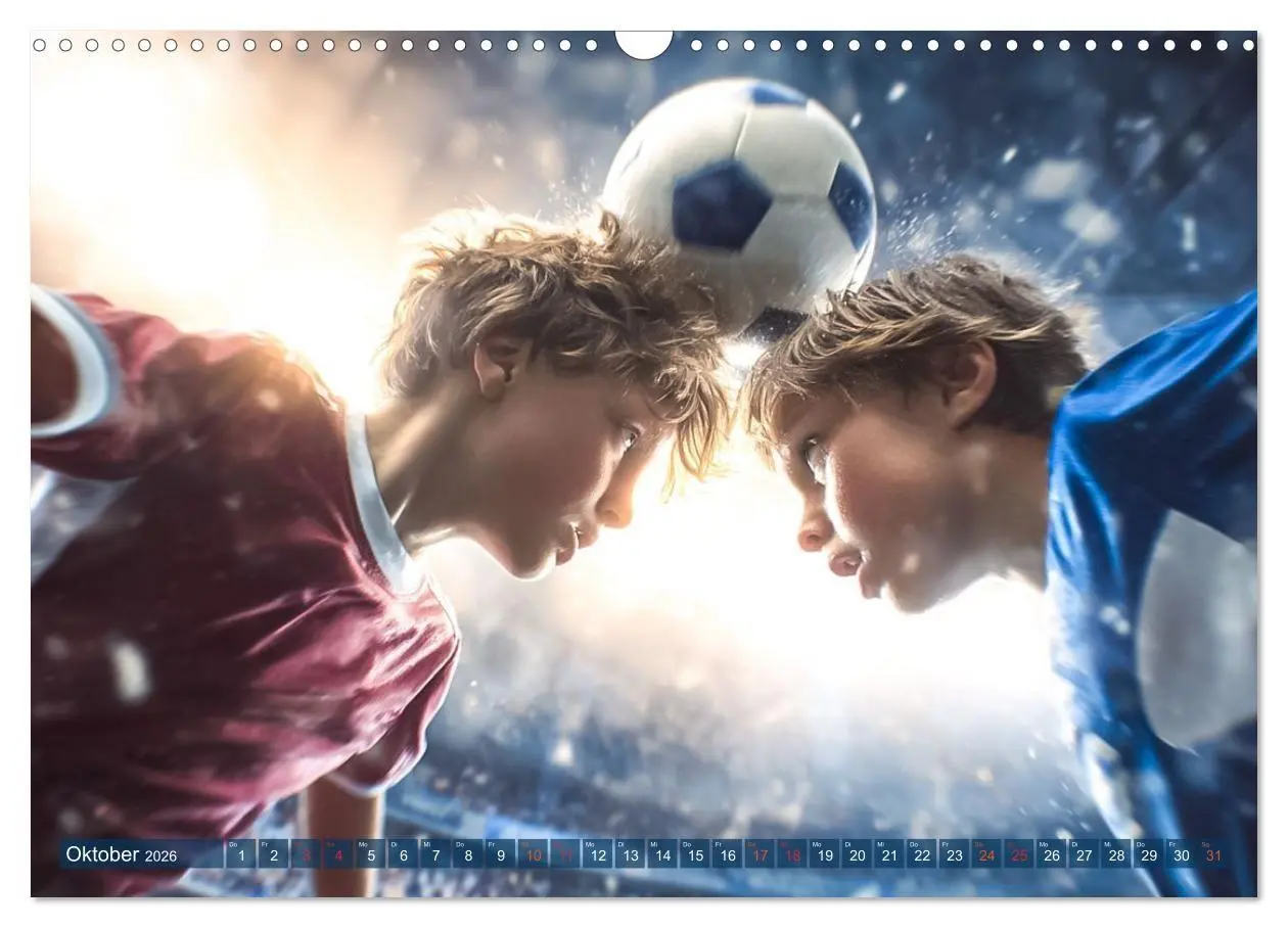 Bild: 9783516703030 | Fussball - Kids in Action (Wandkalender 2026 DIN A3 quer), CALVENDO...