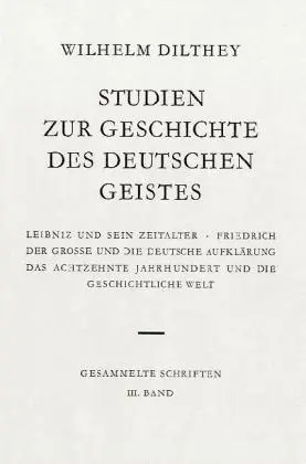 Cover: 9783525303030 | Studien zur Geschichte des deutschen Geistes | Wilhelm Dilthey | Buch