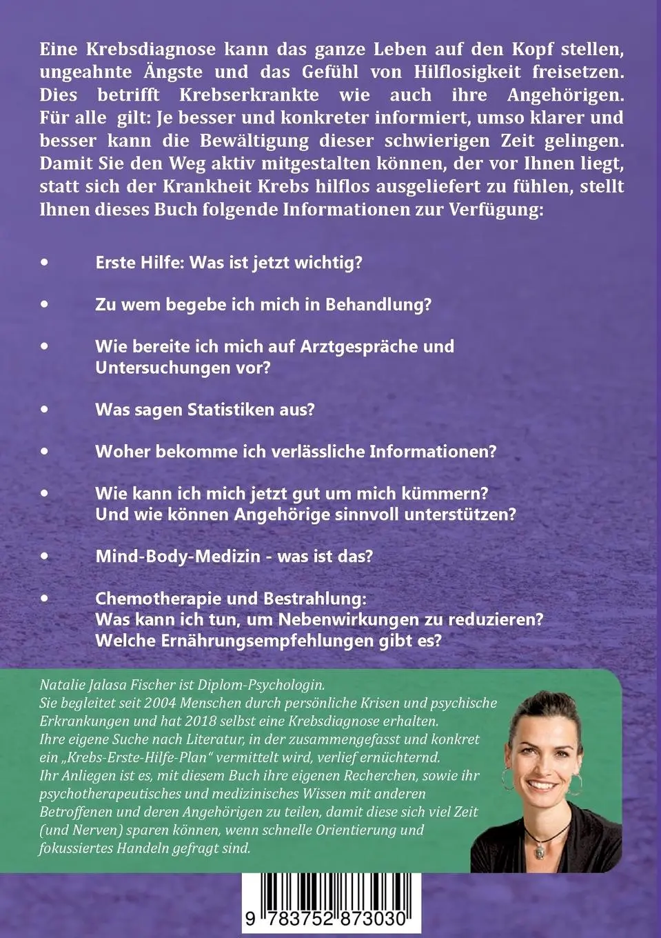 Rückseite: 9783752873030 | Diagnose Krebs - und jetzt? | Natalie Fischer | Taschenbuch | 156 S.