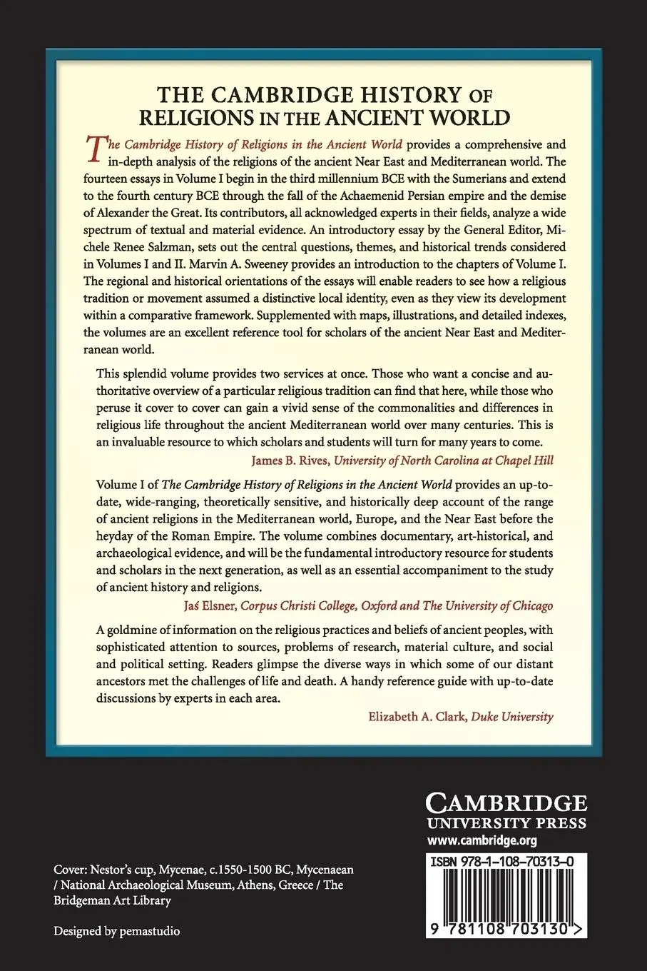 Rückseite: 9781108703130 | The Cambridge History of Religions in the Ancient World | Taschenbuch