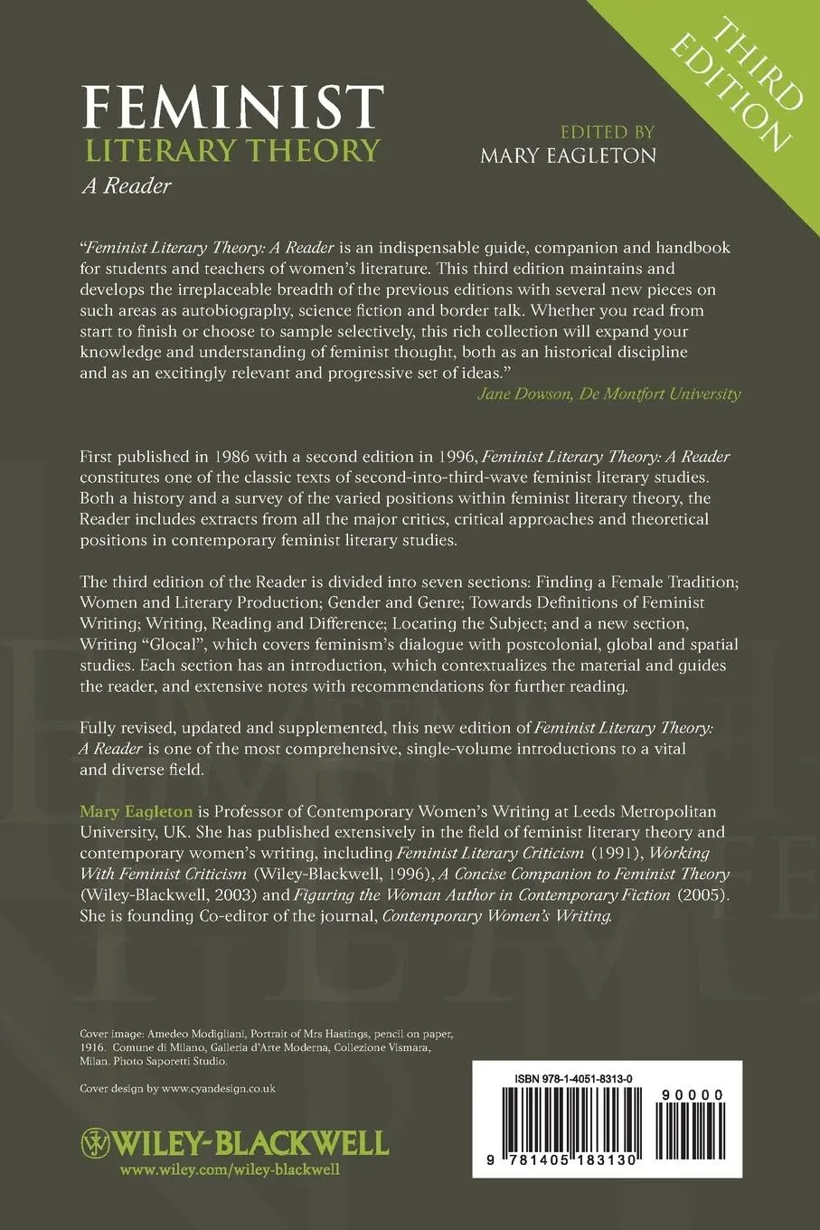 Rückseite: 9781405183130 | Feminist Literary Theory | A Reader | Mary Eagleton | Taschenbuch