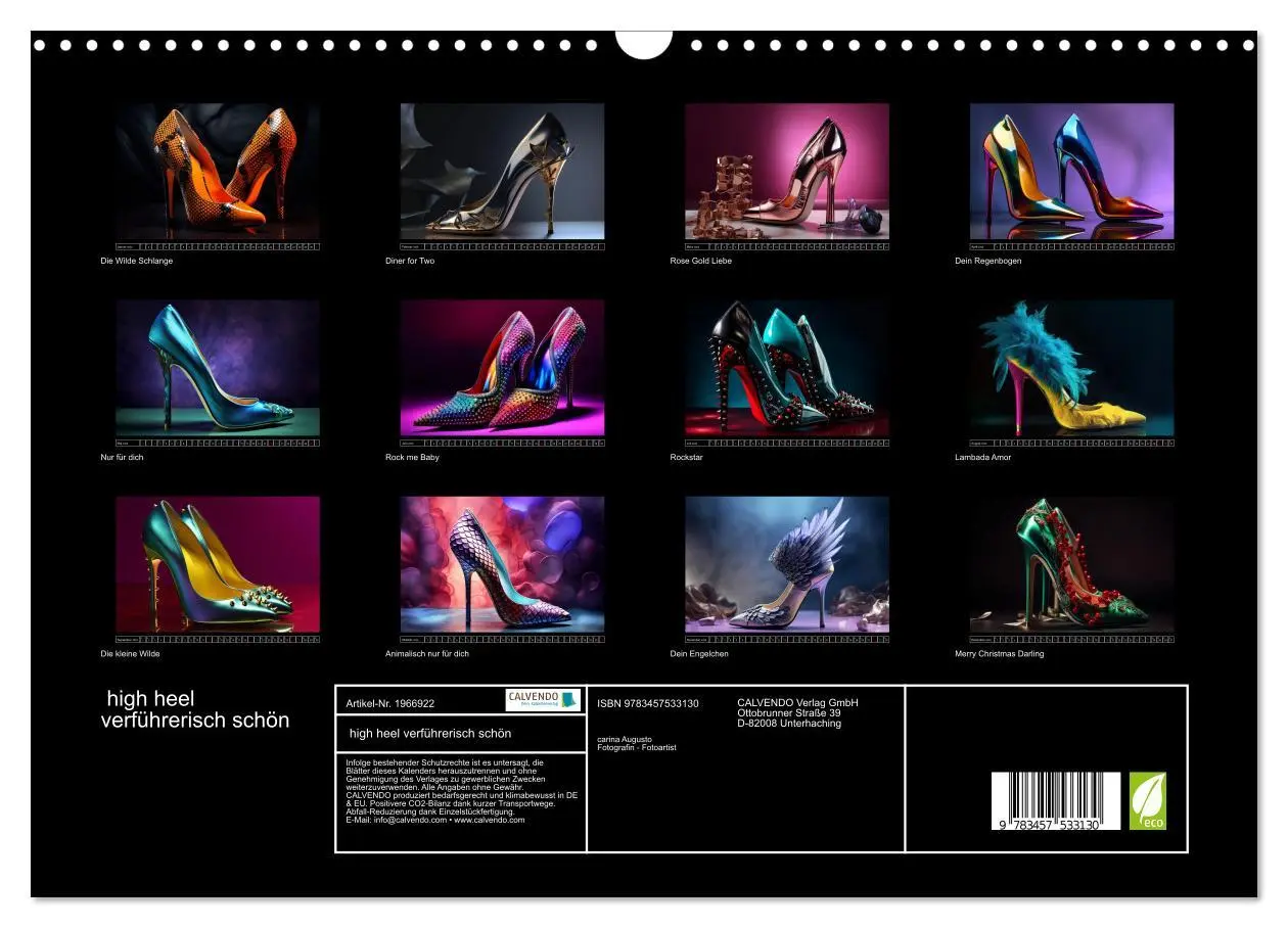 Bild: 9783457533130 | high heel verführerisch schön (Wandkalender 2026 DIN A3 quer),...