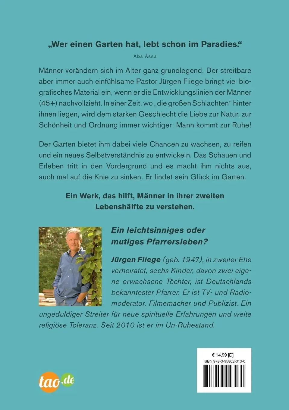 Rückseite: 9783958023130 | Männer wachsen im Garten | ...wo das stille Glück wartet | Fliege