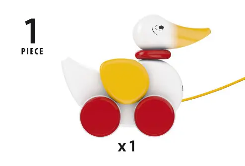 Bild: 7312350303230 | BRIO Infant/ Toddler - Nachziehente, weiß | BRIO® | Spiel | Spiel