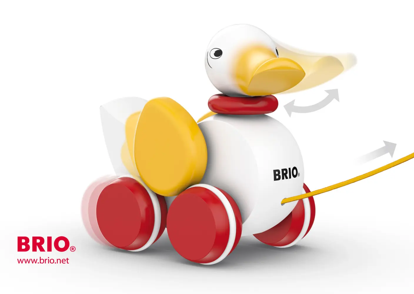 Bild: 7312350303230 | BRIO Infant/ Toddler - Nachziehente, weiß | BRIO® | Spiel | Spiel
