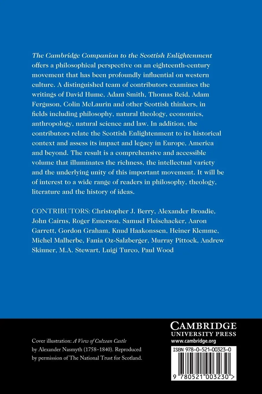 Rückseite: 9780521003230 | The Cambridge Companion to the Scottish Enlightenment | Broadie | Buch