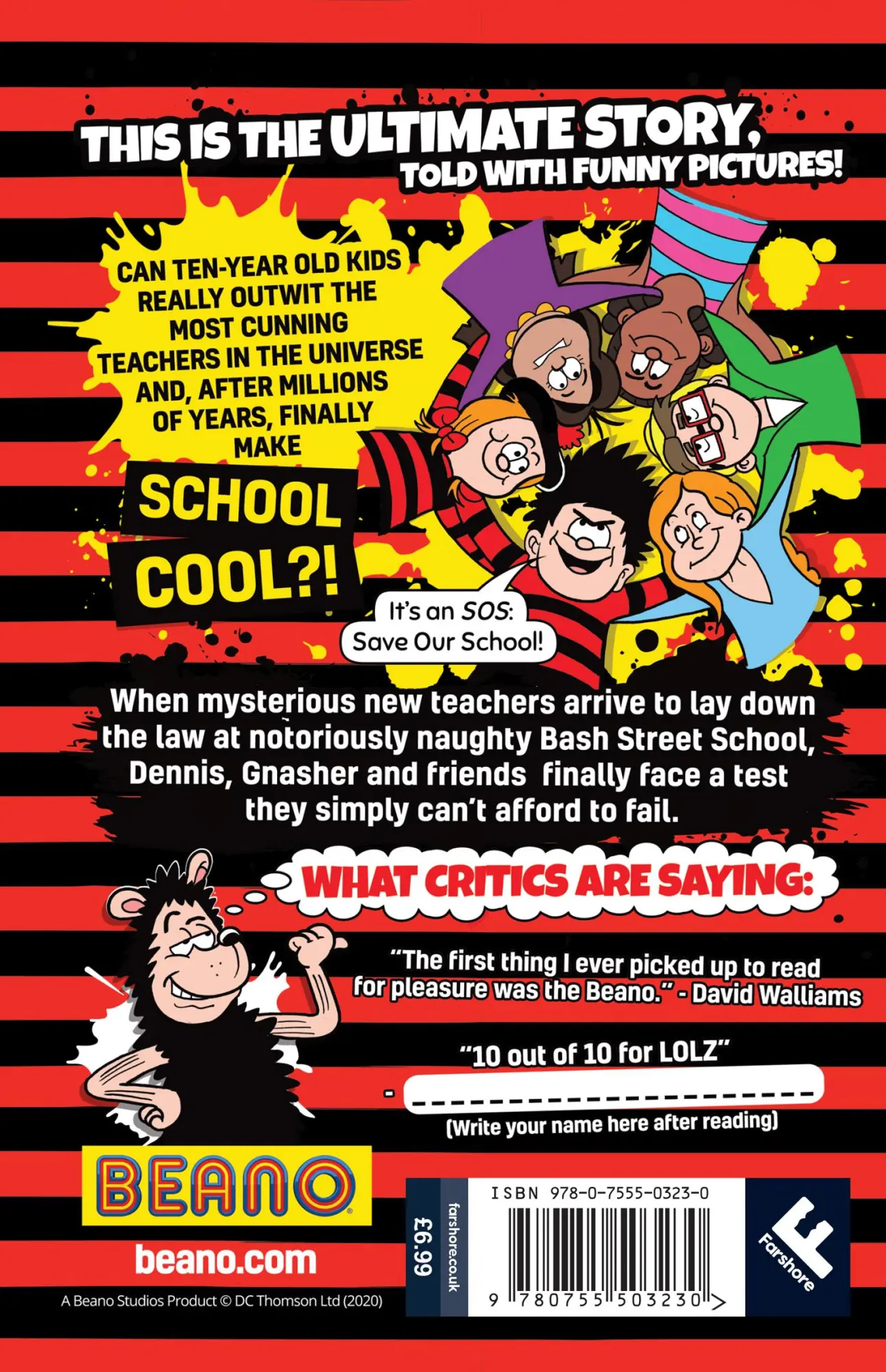 Rückseite: 9780755503230 | Beano Dennis &amp; Gnasher: Battle for Bash Street School | Beano (u. a.)