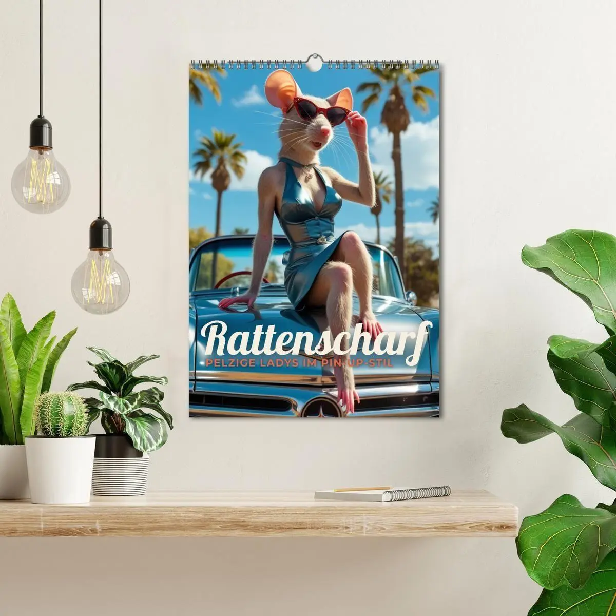 Bild: 9783516613230 | Rattenscharf - Pelzige Ladys im Pin-up-Stil (Wandkalender 2026 DIN...