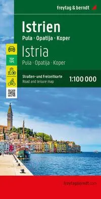 Cover: 9783707923230 | Istrien, Straßen- und Freizeitkarte 1:100.000, freytag &amp; berndt | 2024