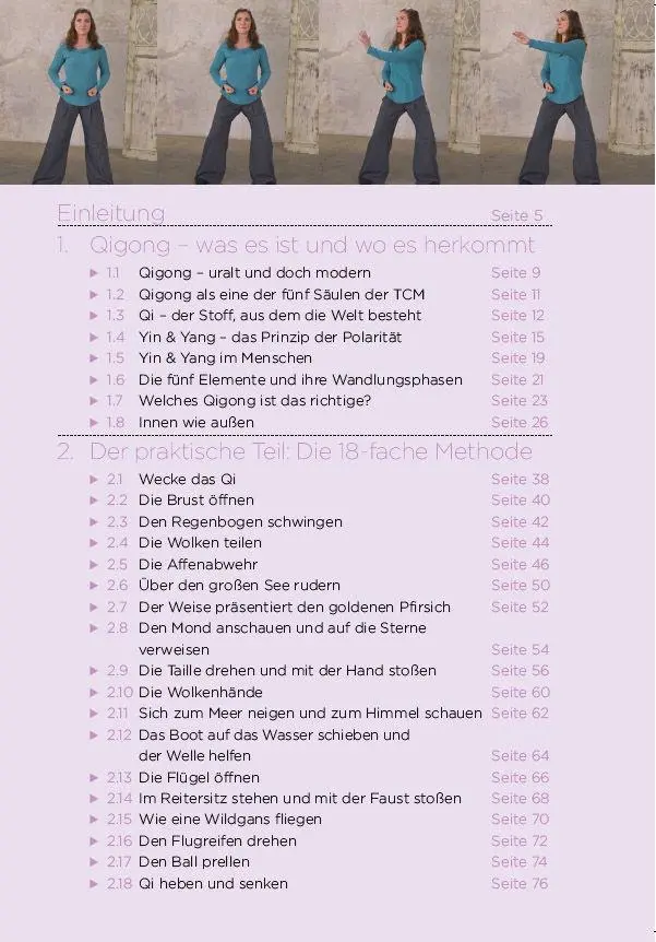Bild: 9783809443230 | Qigong, die universelle 18-fache Methode - Personal Training + DVD....